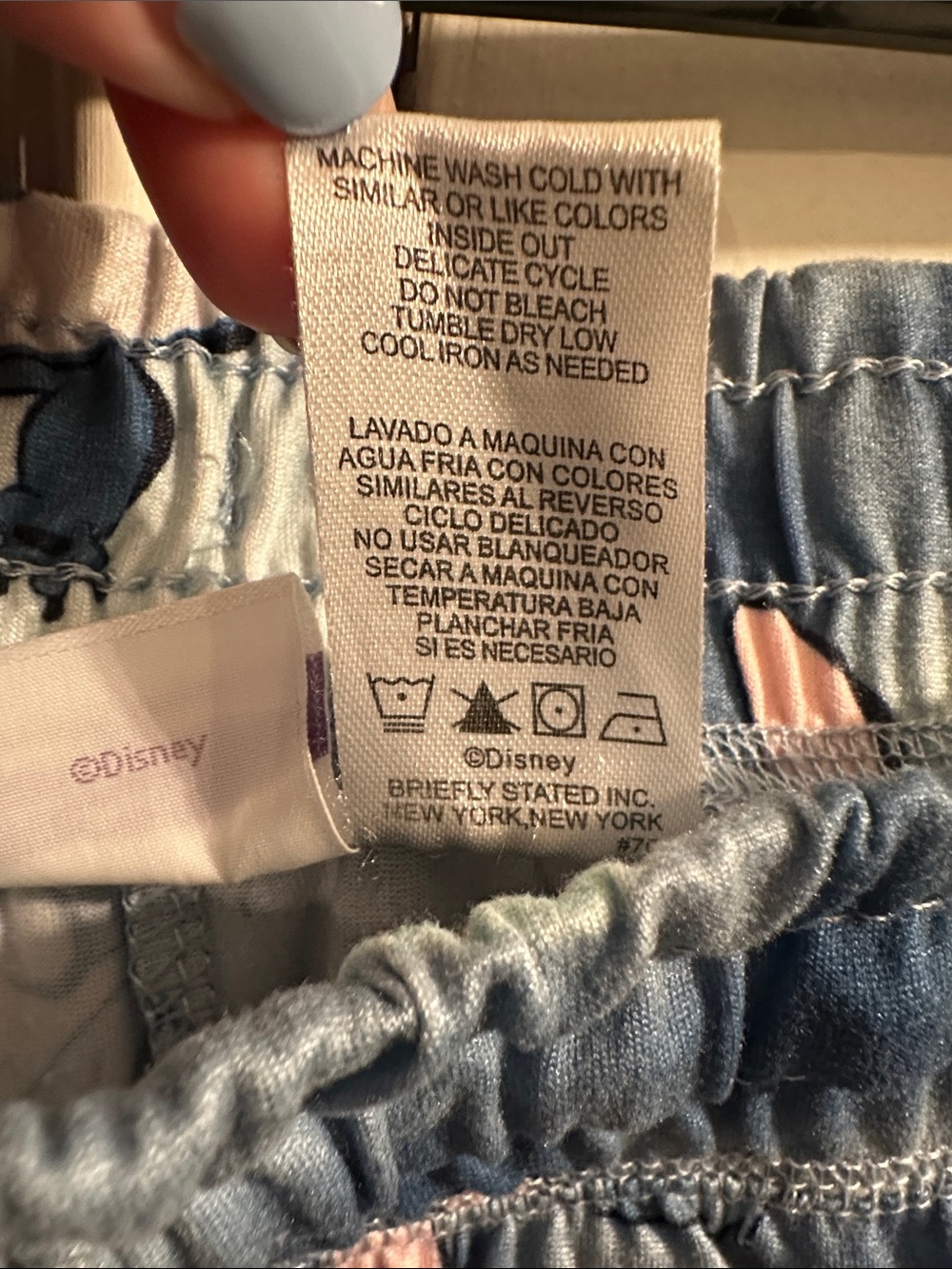 Disney Light Blue Stitch Lounge Pants with Pink Details - Picture 3 of 10